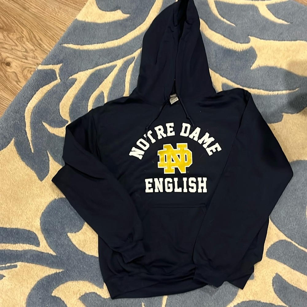 Notre Dame English Hoodie Sweatshirt